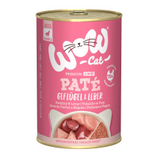 WOW Cat konzerva Paté Drůbež s játry Kitten/Junior 400g