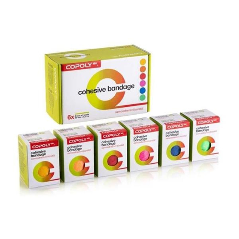Obin. elastické CoPoly MH Mix neon 7,5 x 450 cm - 6ks