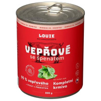 Louie konz.pro psy vepřové,špenát,prebiotika 800g