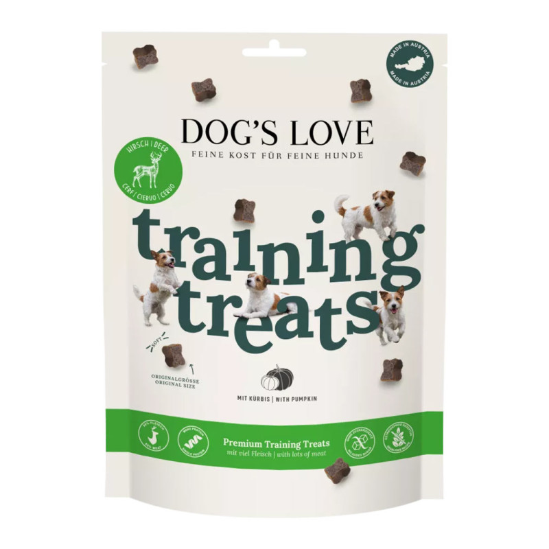 Dog's Love Training Treats Jelen s dýní 150g