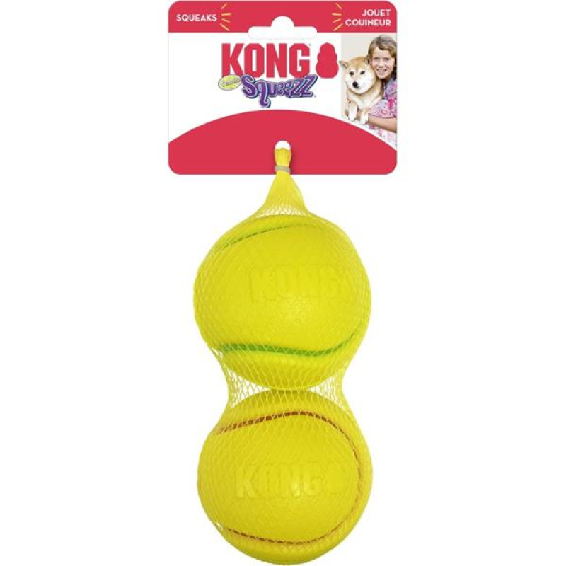 Hračka tenis KONG Squeezz Tennis L 2 ks mix