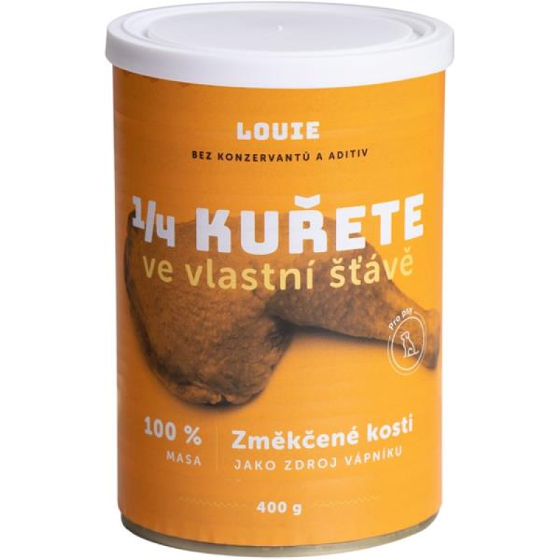 Louie konz. pro psy 1/4 kuřete 400 g