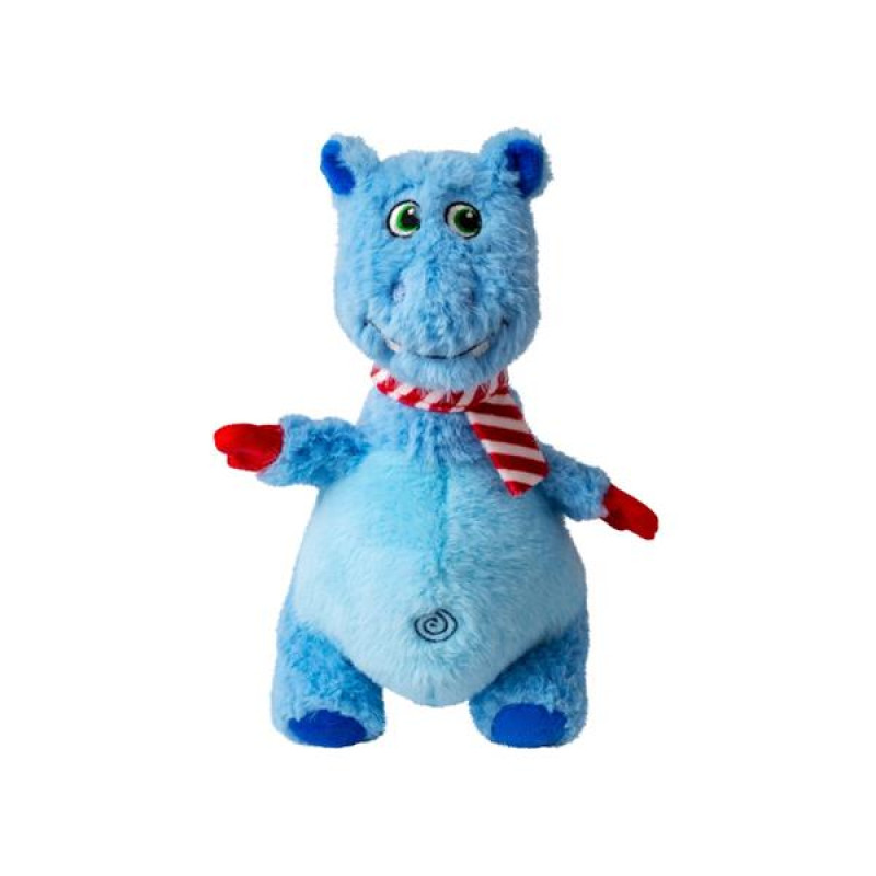 Hračka plyš vánoč. KONG Knots Belly Hippo M/L
