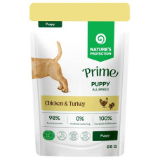 Nature's Protection Prime Dog kaps. Puppy Chicken/Turkey 85 g