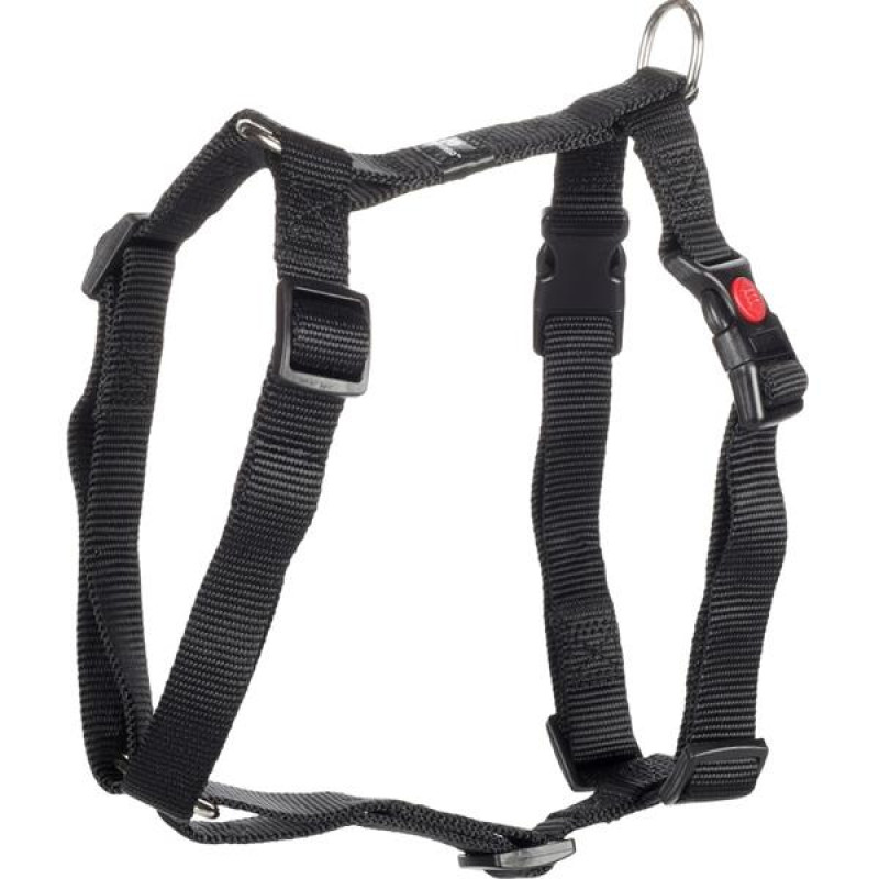 Postroj nylon Ziggi černý M 2x45-65cm Flamingo