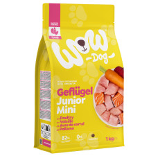 WOW Dog granule Drůbeží Junior 1kg Minis 