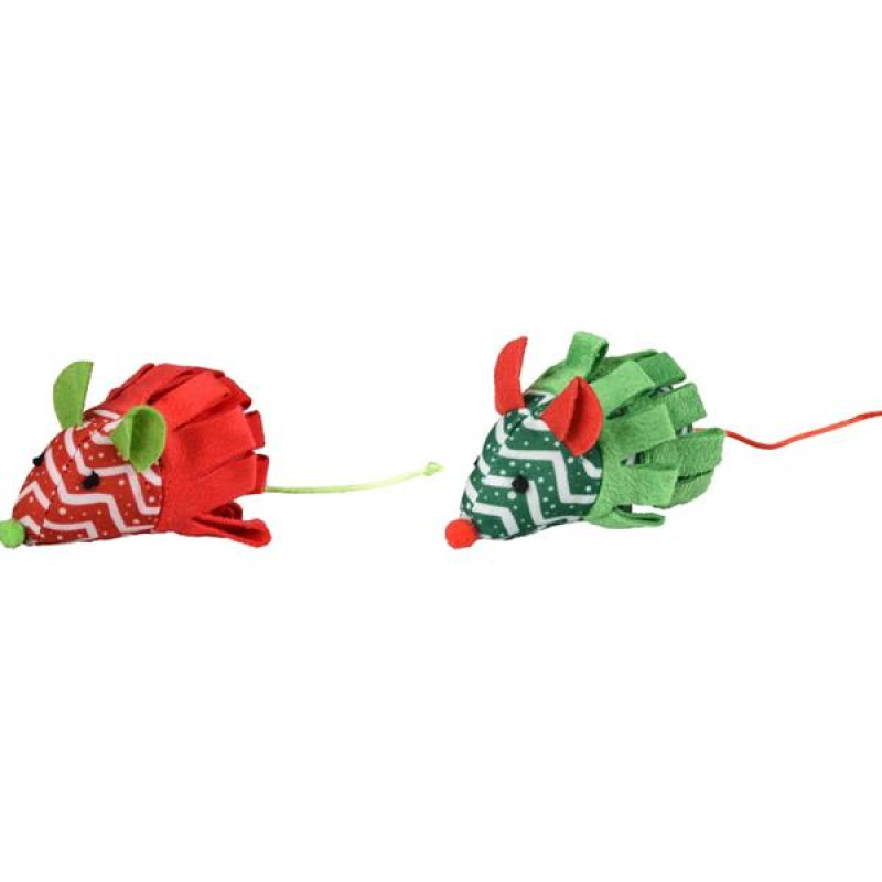 Hračka cat vánoč.Flip myška mix barev Flamingo