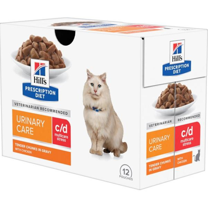 Hill's Prescription Diet Feline c/d kapsička Chicken Urinary Stress 12 x 85 g