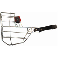 Náhubek kovový Rotwailer - fena, chrom 130 x 150 x 105 mm