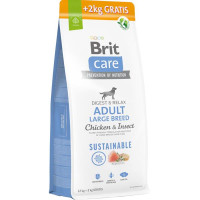 Brit Care Dog Sustainable Adult Large Breed Chicken+Insect 12 + 2 kg