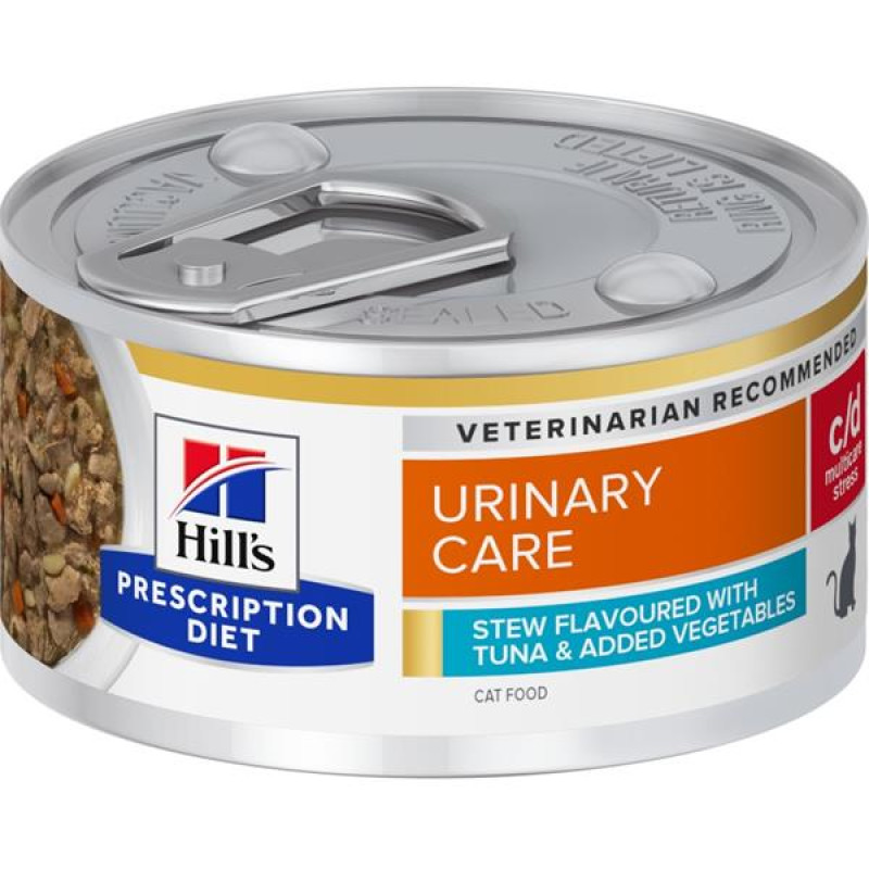 Hill's Prescription Diet Feline Stew c/d Urinary Stress tuňák a zelenina konzerva 82 g