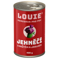 Louie konz.pro psy jehněčí, krůta, jablka 400g
