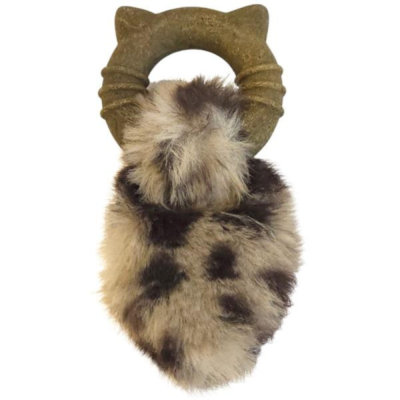 Hračka cat plyšový ocásek s catnip kroužkem Nobby