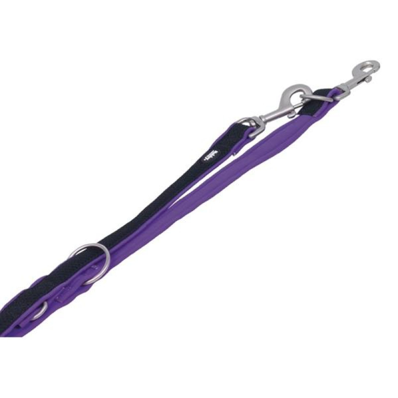 Vodítko nylon Mesh Preno přep. 200cm x 25-35mm fialové Nobby