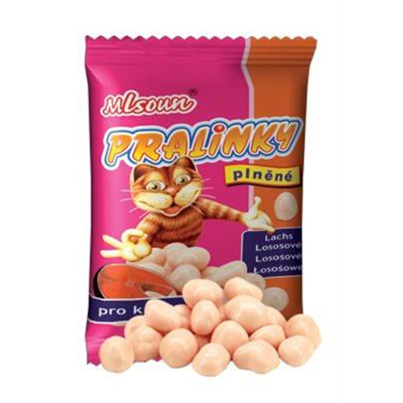 Mlsoun cat Pralinky plněné - losos 40 g