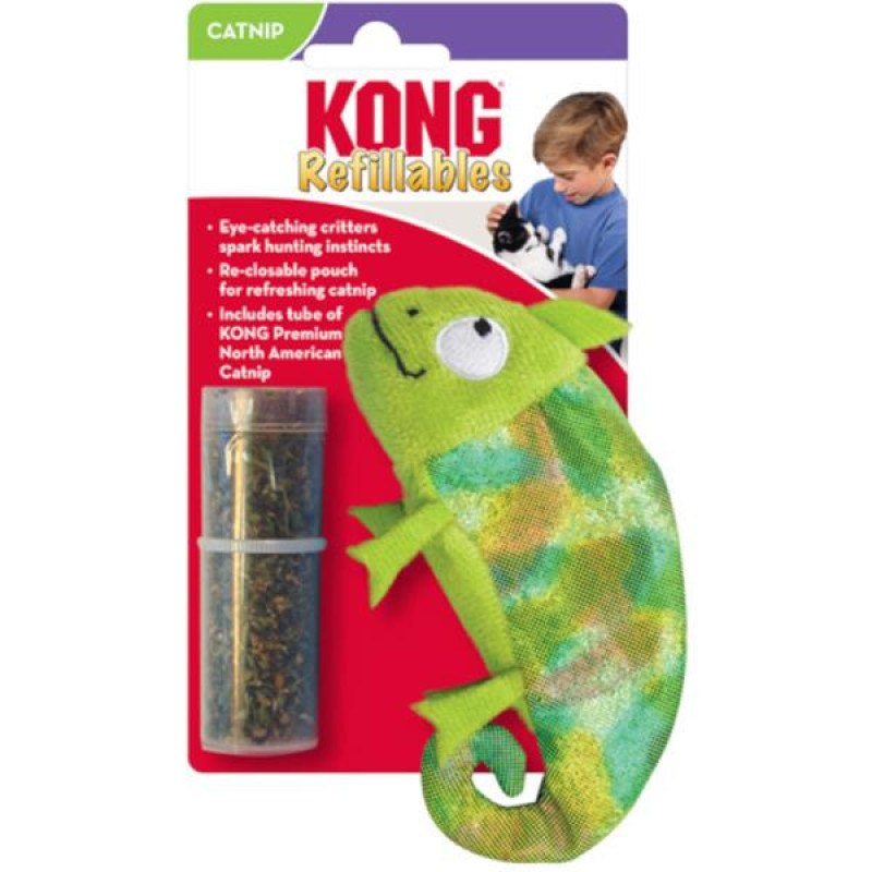 Hračka cat Refillables chameleon KONG