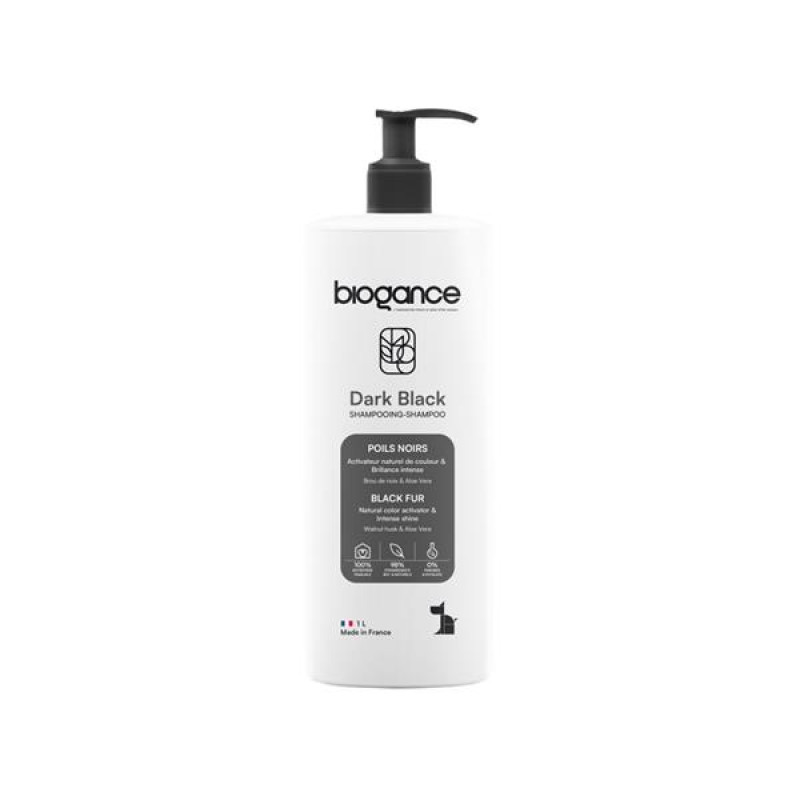 Biogance šampon Dark black -pro černou/tmavou srst 1l