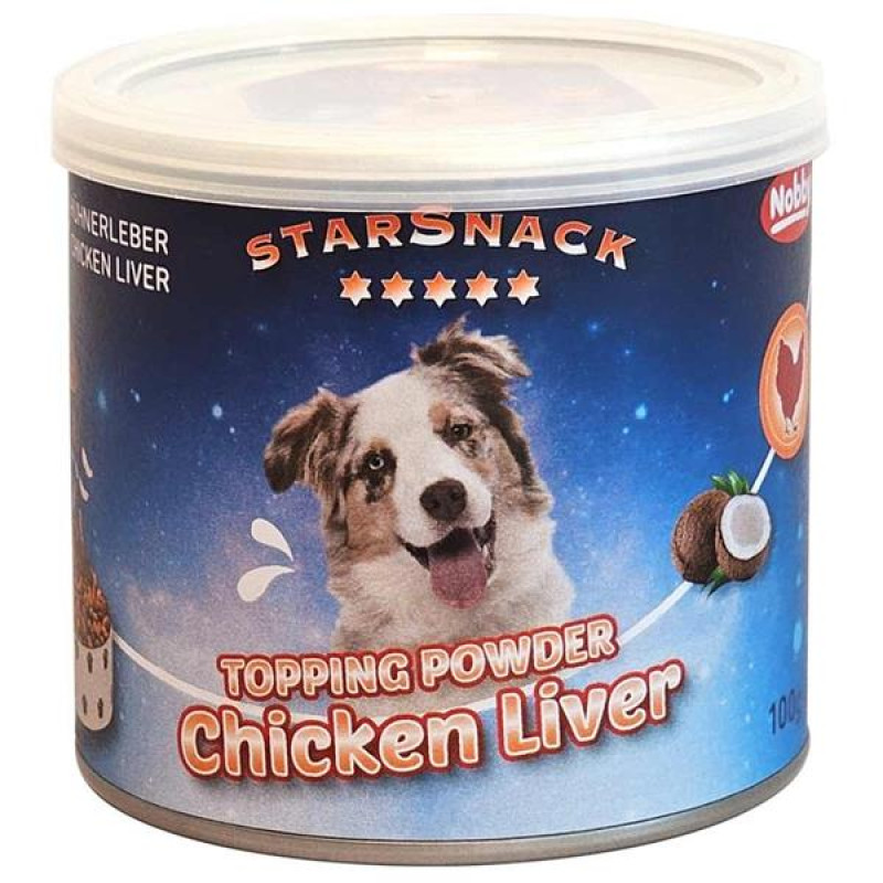 Nobby - StarSnack Topping Powder Dog Chicken Liver 100 g
