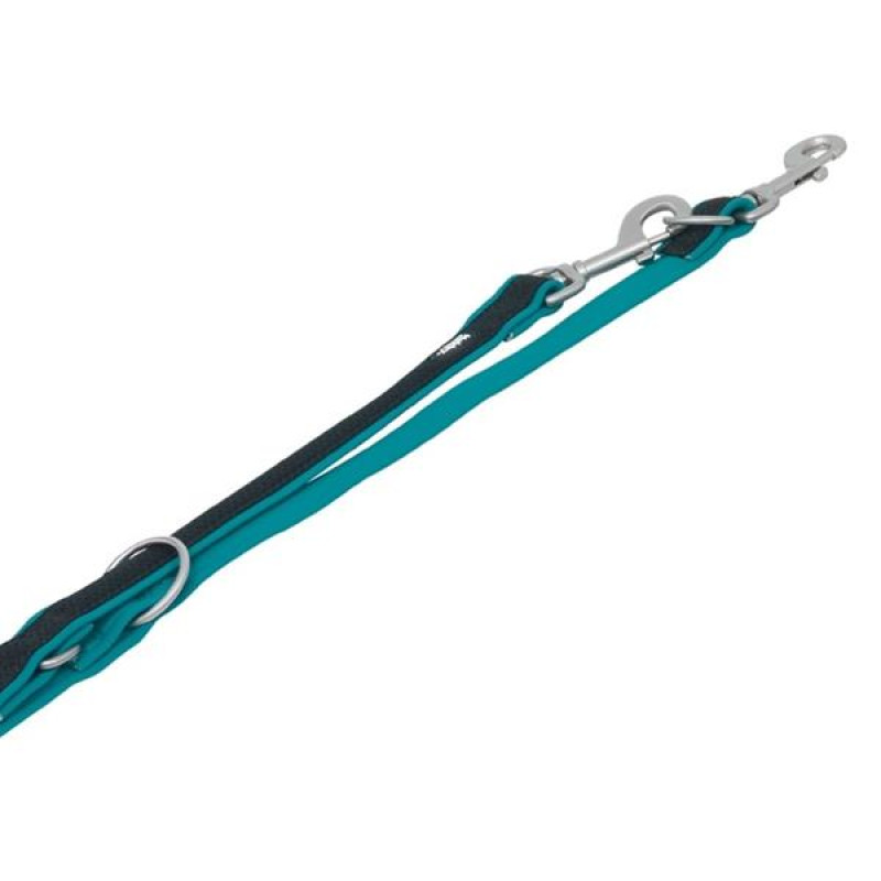 Vodítko nylon Mesh Preno přep. 200cm x 15-20mm tyrkysové Nobby