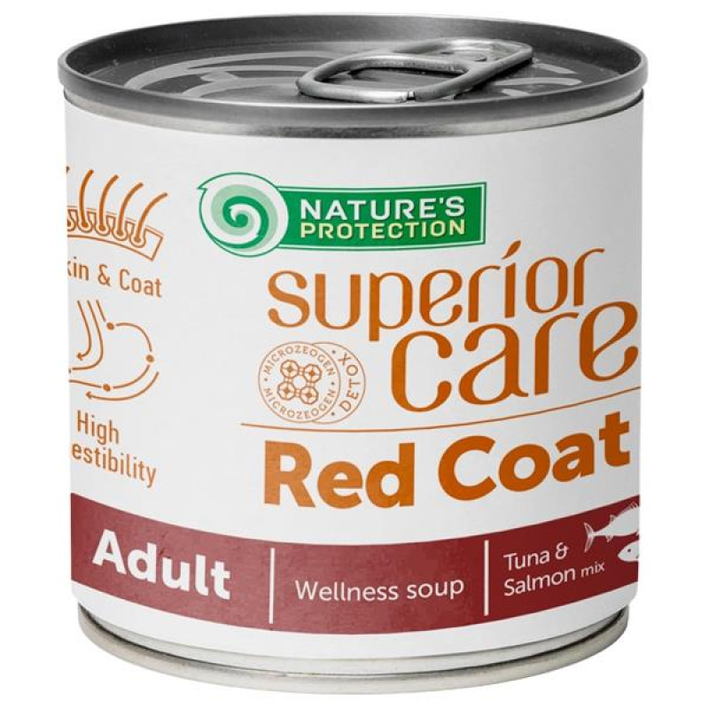 Nature's Protection Superior Care Dog Soup Red Coat Adult Salmon&Tuna 140 ml