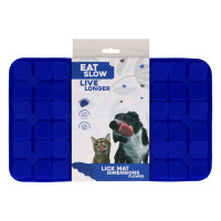 Eat Slow Live Longer lízací zpomalovací podložka Flower modrá