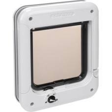 Dvířka průchozí uzamykatelná plast bílá 19,7x24,6cm Flamingo