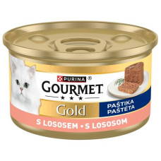 Gourmet Gold cat konz.-paštika s lososem 85 g