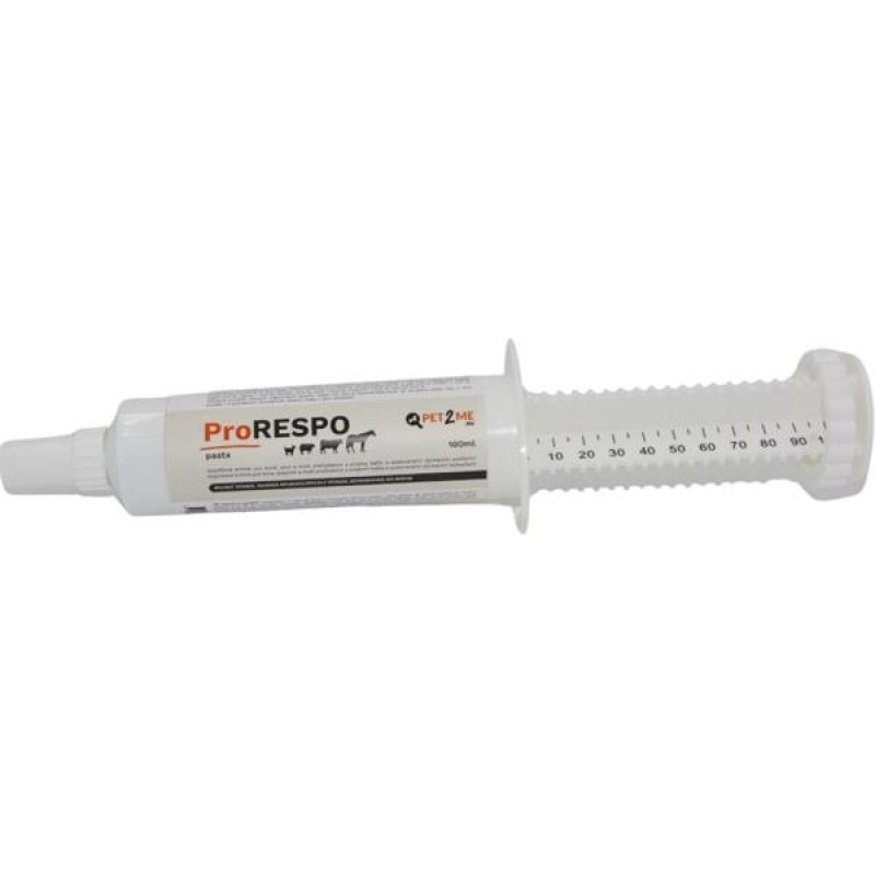 Pet2Me ProRESPO pasta 100ml - kašel koní a přežvýkavcú