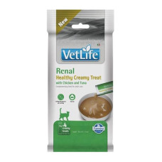 Vet Life Feline Creamy Treat pamlsek Renal Chicken & Tuna Adult 60 g