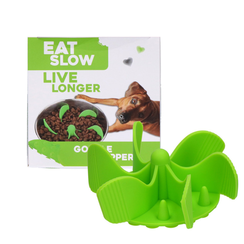 Eat Slow Live Longer zpomalovací Spirála do misky zelená  M