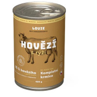 Louie konz. pro psy hovězí s rýží 400 g