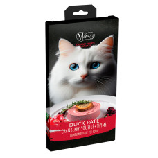 Mavsy Cat Creamy Superfood lízací pyré Kachní paté s brusinkami a tymiánem 5x15g