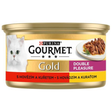 Gourmet Gold cat konz.-s hovězím a kuřetem 85 g