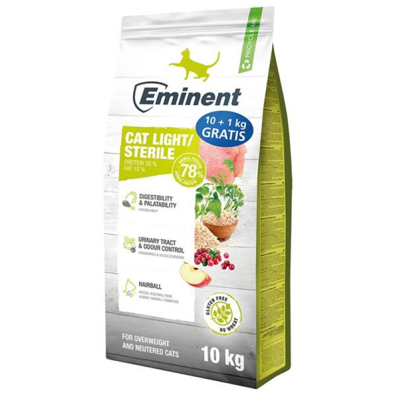 Eminent Cat Light/Sterile 10 kg + 1kg zdarma