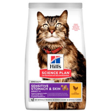 Hill's Science Plan Feline  Adult Sensitive Stomach & Skin Chicken 1,5 kg