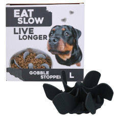 Eat Slow Live Longer zpomalovací Spirála do misky šedá L