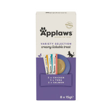 Applaws Cat Creamy Treat lízací pyré Variety Selection 8x15g