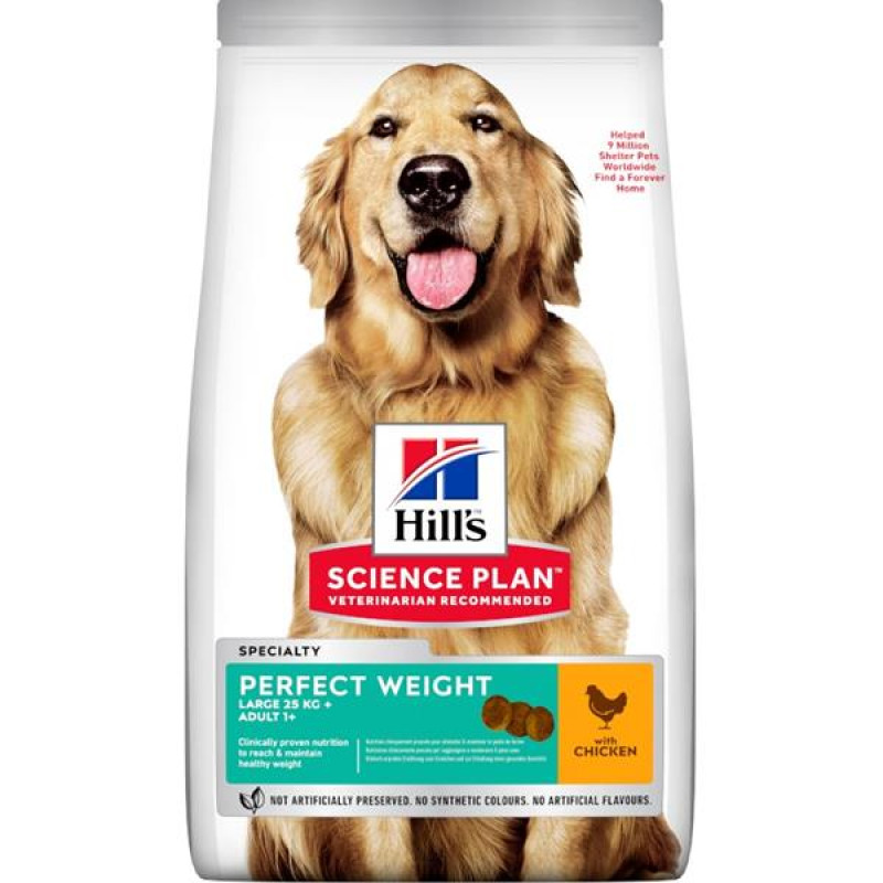 Hill's Science Plan Canine Adult Perfect Weight Large Breed Chicken 12 kg