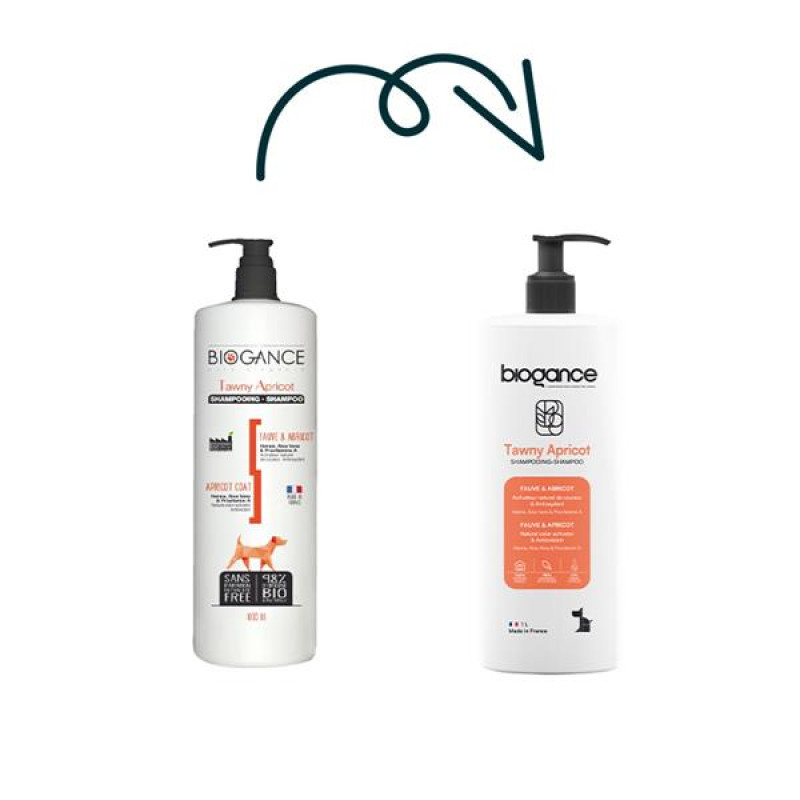 Biogance šampon Tawny apricot - pro žlutohnědou srst 1l
