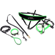 Sada na Canicross krátká - zelená ManMat vel.XXS - krk 33-36 cm