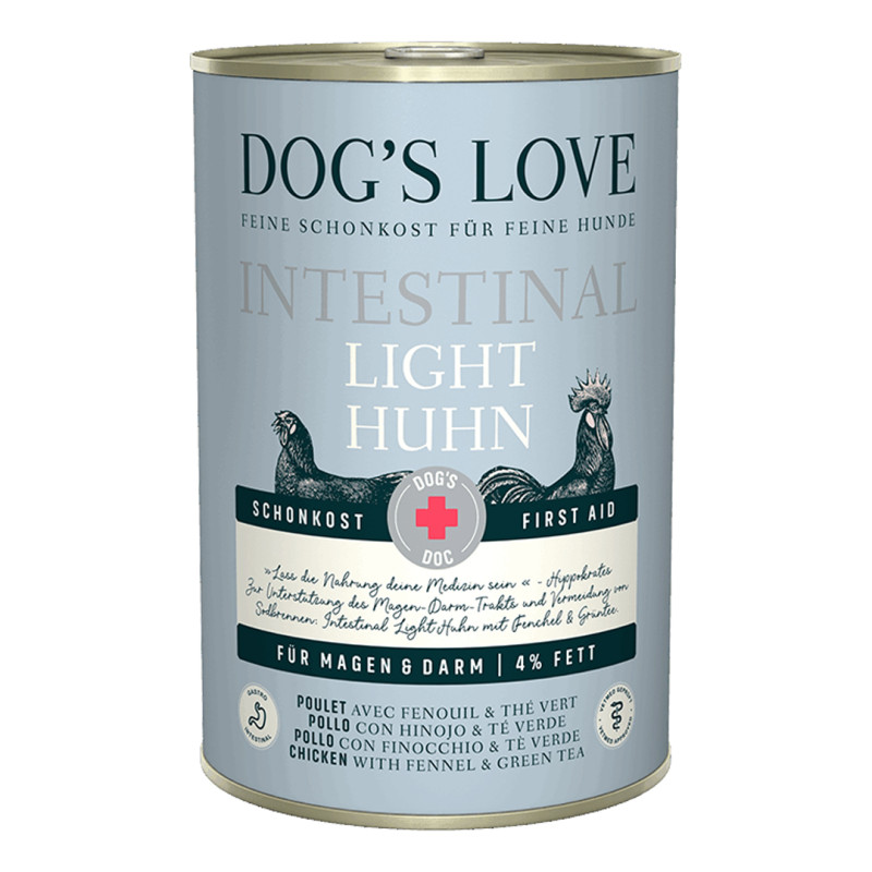 Dog's Love konzerva DOC Light Intestinal kuře 400g 