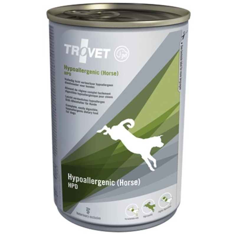 Trovet Canine HPD Hypoallergenic Horse konzerva 400 g