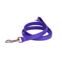 Collar Vodítko kožené Glamour Classic - fialové (122cm/25mm)