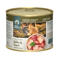 Pure Nature Cat Adult konzerva Kuře a Bažant s petrželkou 200g