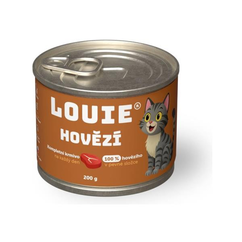 Louie konz. pro kočky hovězí 200 g