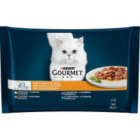 Gourmet Perle cat kaps.- Multip.minifiletky maso 4 x 85 g 