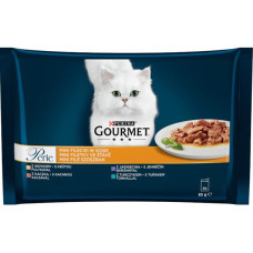 Gourmet Perle cat kaps.- Multip.minifiletky maso 4 x 85 g 