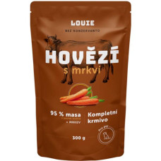 Louie kaps.pro psy hovězí s mrkví 300g 
