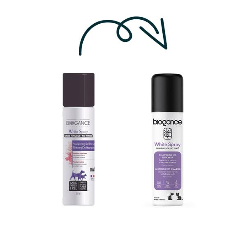 Biogance White spray -suchý šampon na bílou srst 300 ml