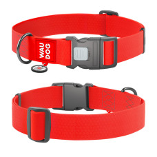 BB-WAUDOG obojek voděodolný Collartex Plastic červený QR (46-70cm/4cm)